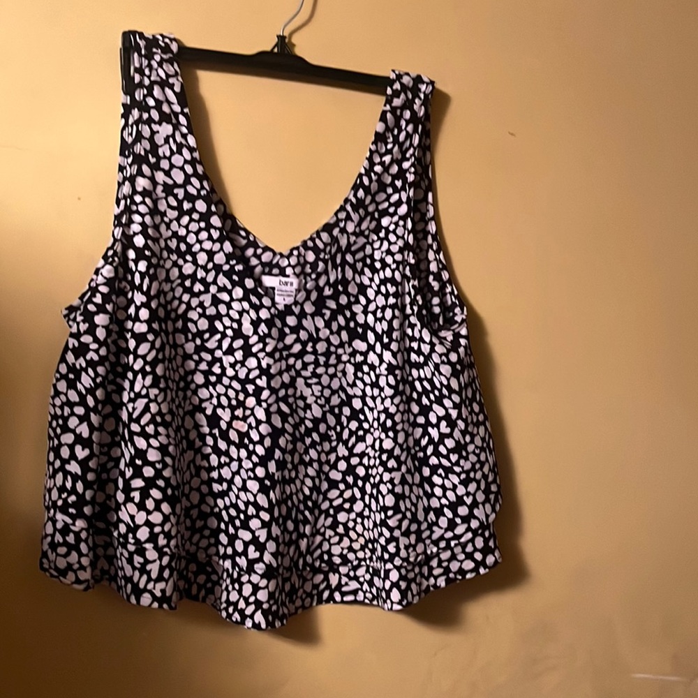 Bar Iii Size Large, Black And White Sauce, Double… - image 2